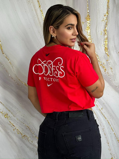 Crop Top Essential Red