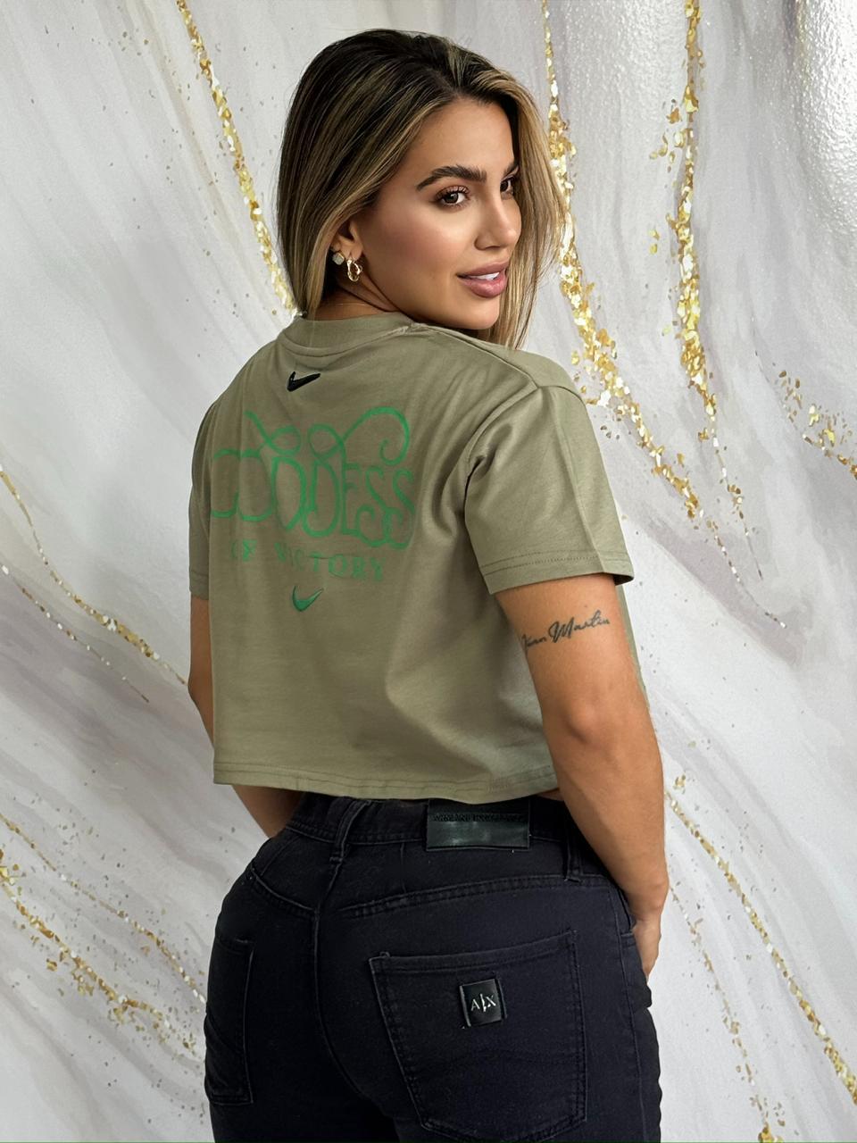 Crop Top Essential Olive