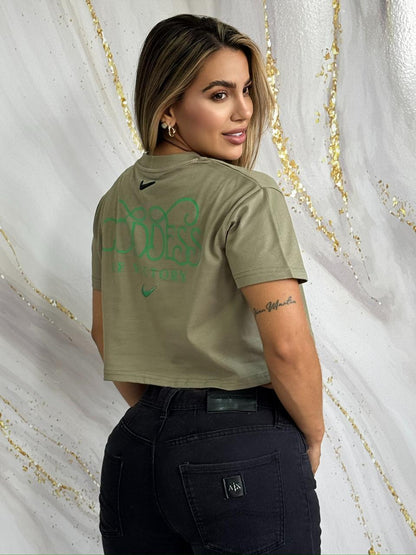 Crop Top Essential Olive