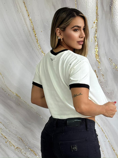 Crop Top Minimal Fit Negro