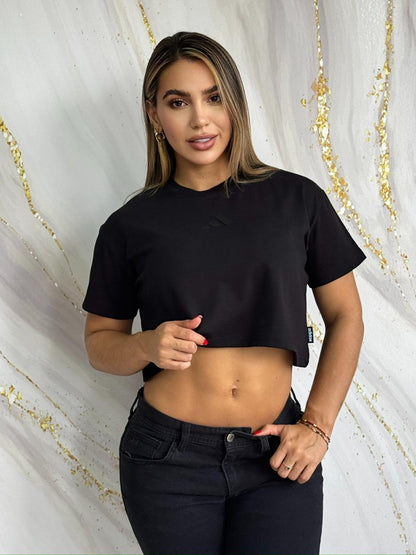 Crop Top Essential Black