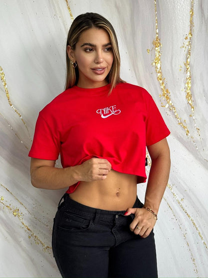 Crop Top Essential Red