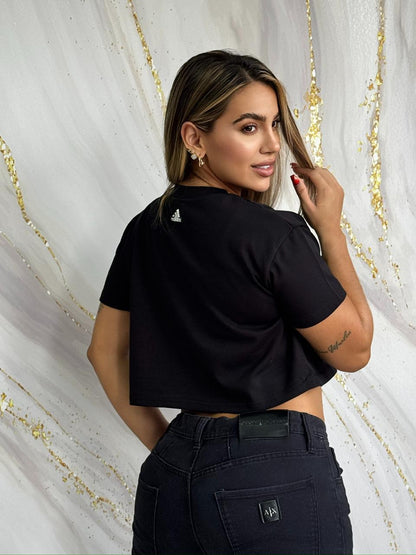 Crop Top Essential Black