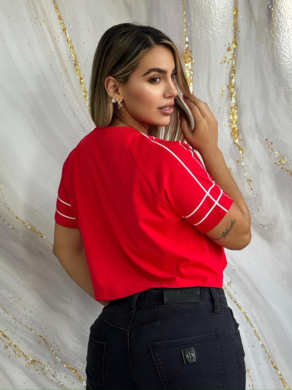 Crop Top Sport Chic Rojo